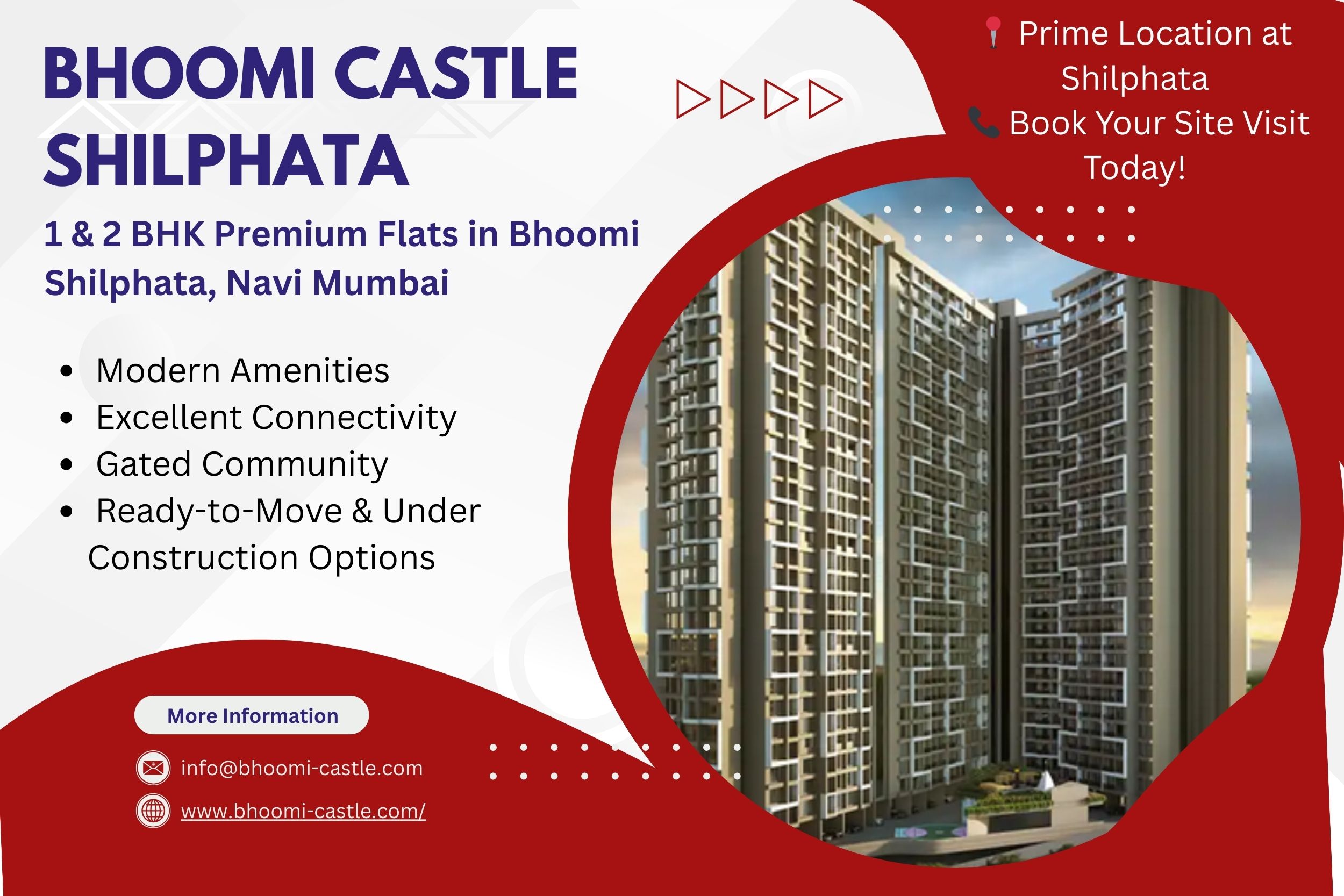 1 & 2 BHK Flats at Bhoomi Castle Shilphata – Premium Homes in Bhoomi Shilphata